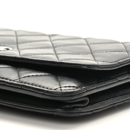 Chanel Lambskin Quilted Wallet On Chain WOC Black 10 of 10