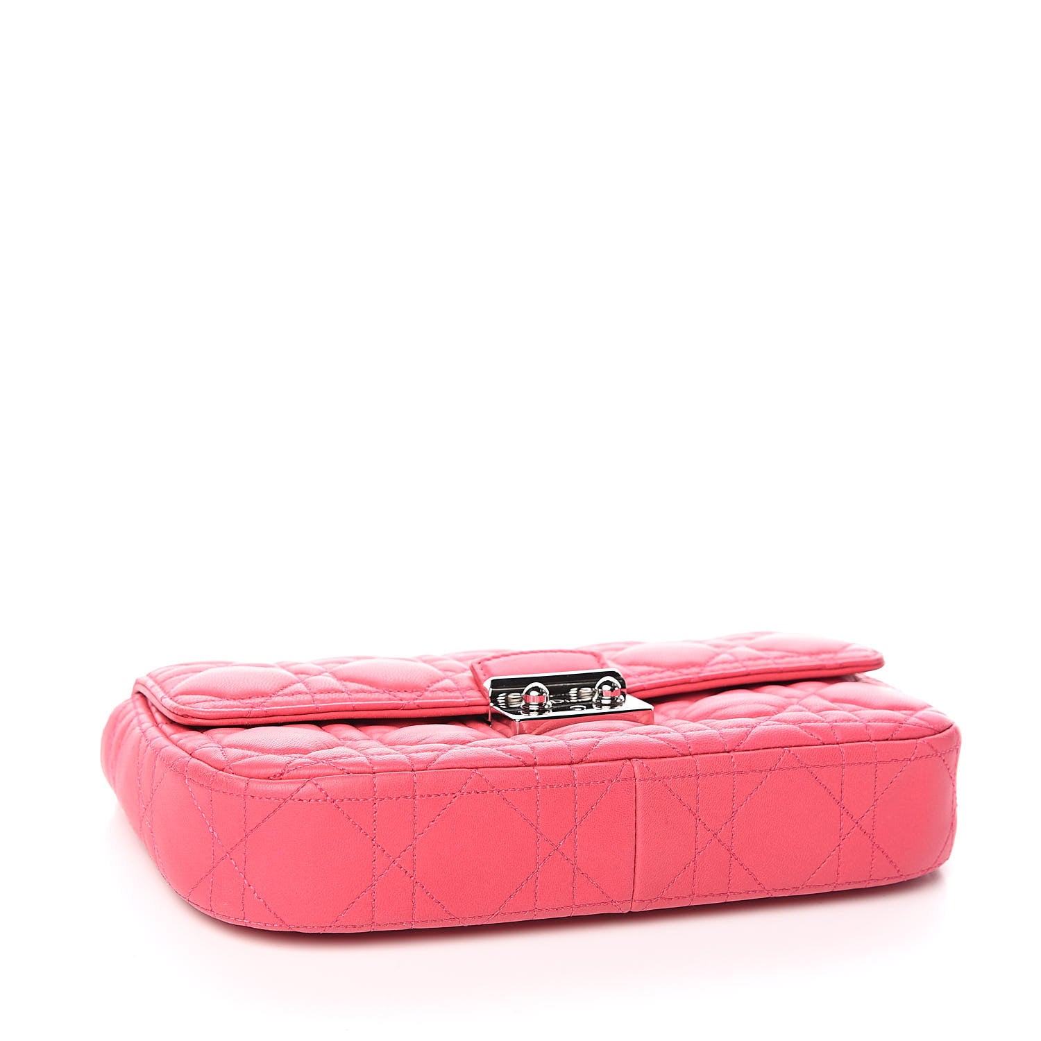 Christian Dior Lambskin Cannage Miss Dior Promenade Pouch Fuchsia 4 of 10