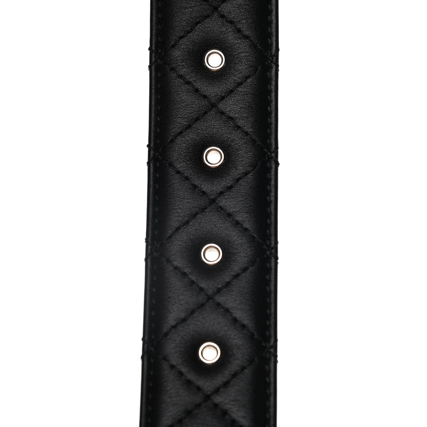 Lambskin Quilted CC Chain Belt 85 34 Black