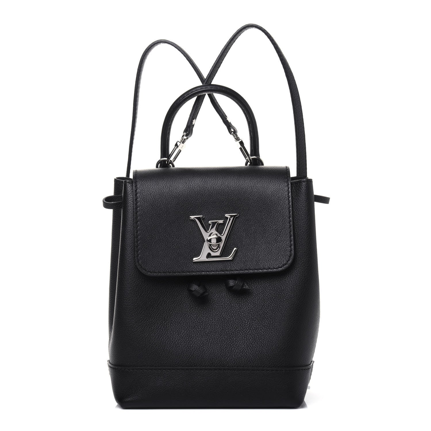 Louis Vuitton Calfskin Lockme Mini Backpack Black 1 of 14