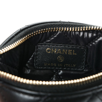 Chanel Lambskin Quilted Small Casino Cosmetic Case Black 6 of 7