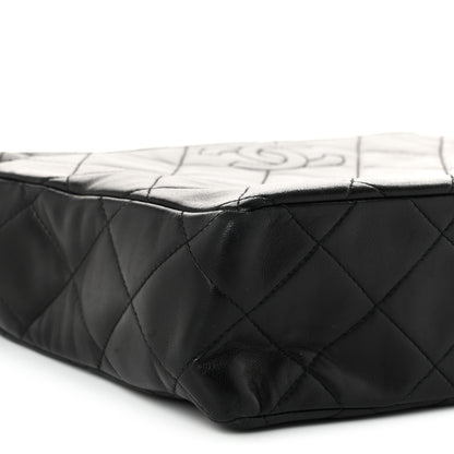 Chanel Lambskin Quilted Messenger Bag Black 10 of 11