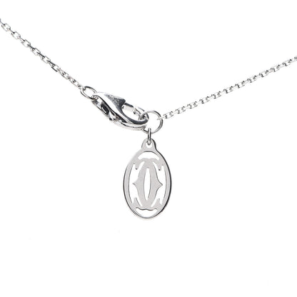 Cartier 18K White Gold Diamond Symbols Cross Pendant Necklace 4 of 5