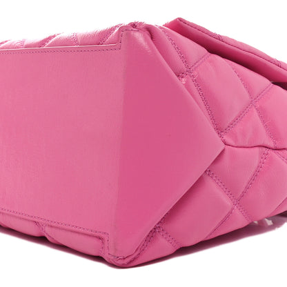 Marc Jacobs Lambskin Quilted Dual Convertible Medium Shoulder Bag Bow Pink 10 of 10