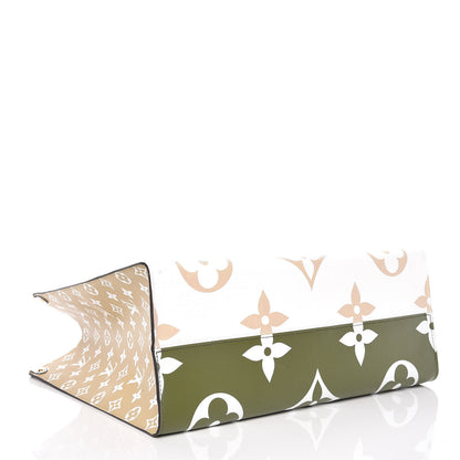 Louis Vuitton Monogram Giant Onthego GM Kaki Beige 5 of 17