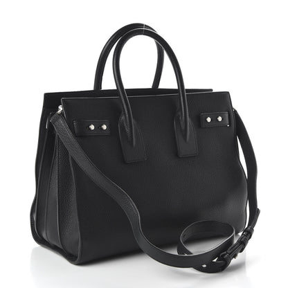 Saint Laurent Grained Calfskin Small Supple Sac De Jour Black 3 of 10