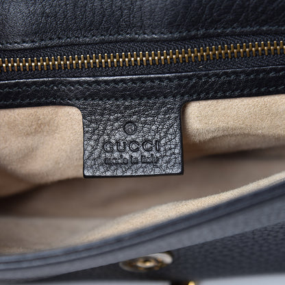 Gucci Calfskin Medium 1973 Chain Shoulder Bag Black 6 of 9