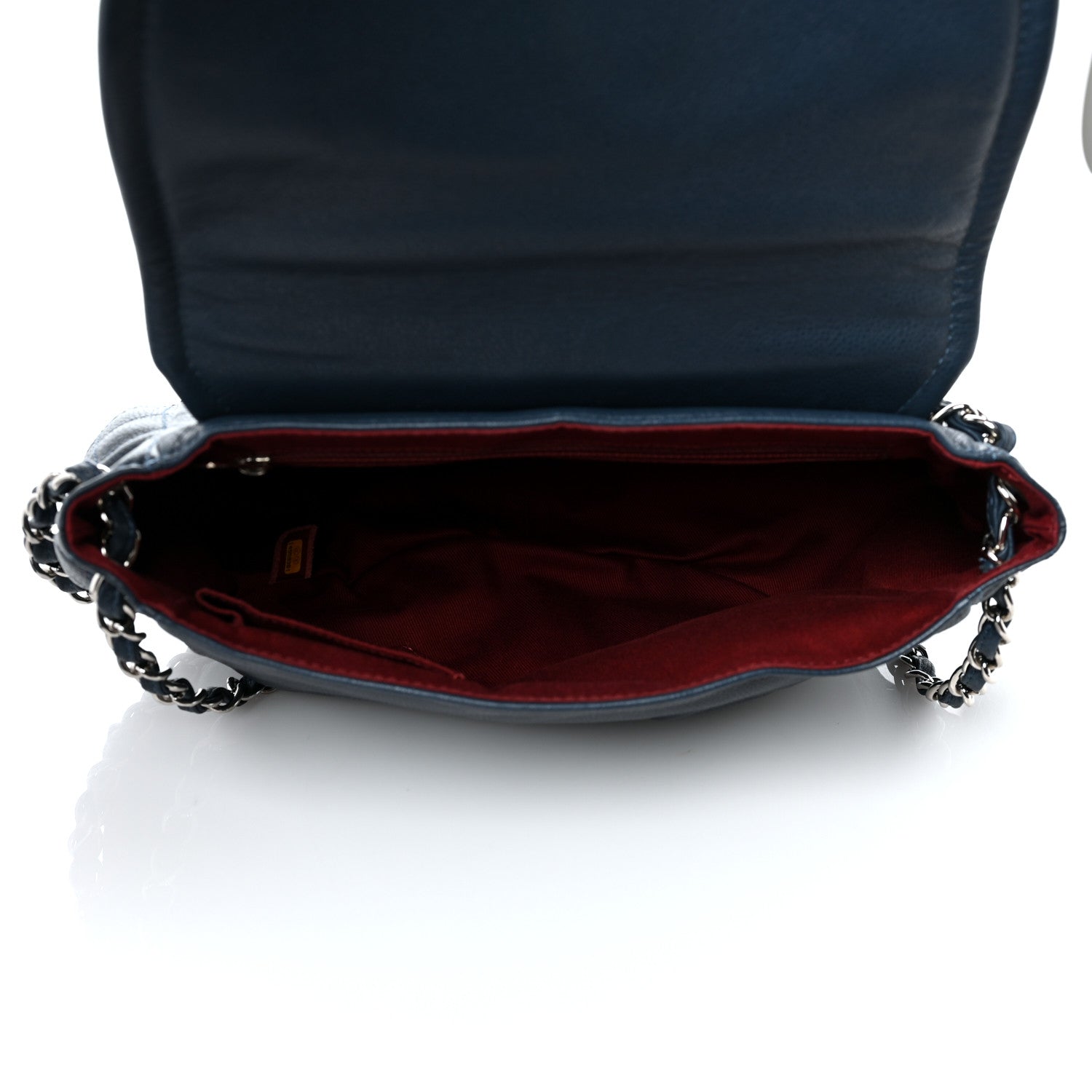 Chanel Caviar Large Half Moon Flap Navy 4 of 8