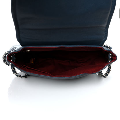 Chanel Caviar Large Half Moon Flap Navy 4 of 8