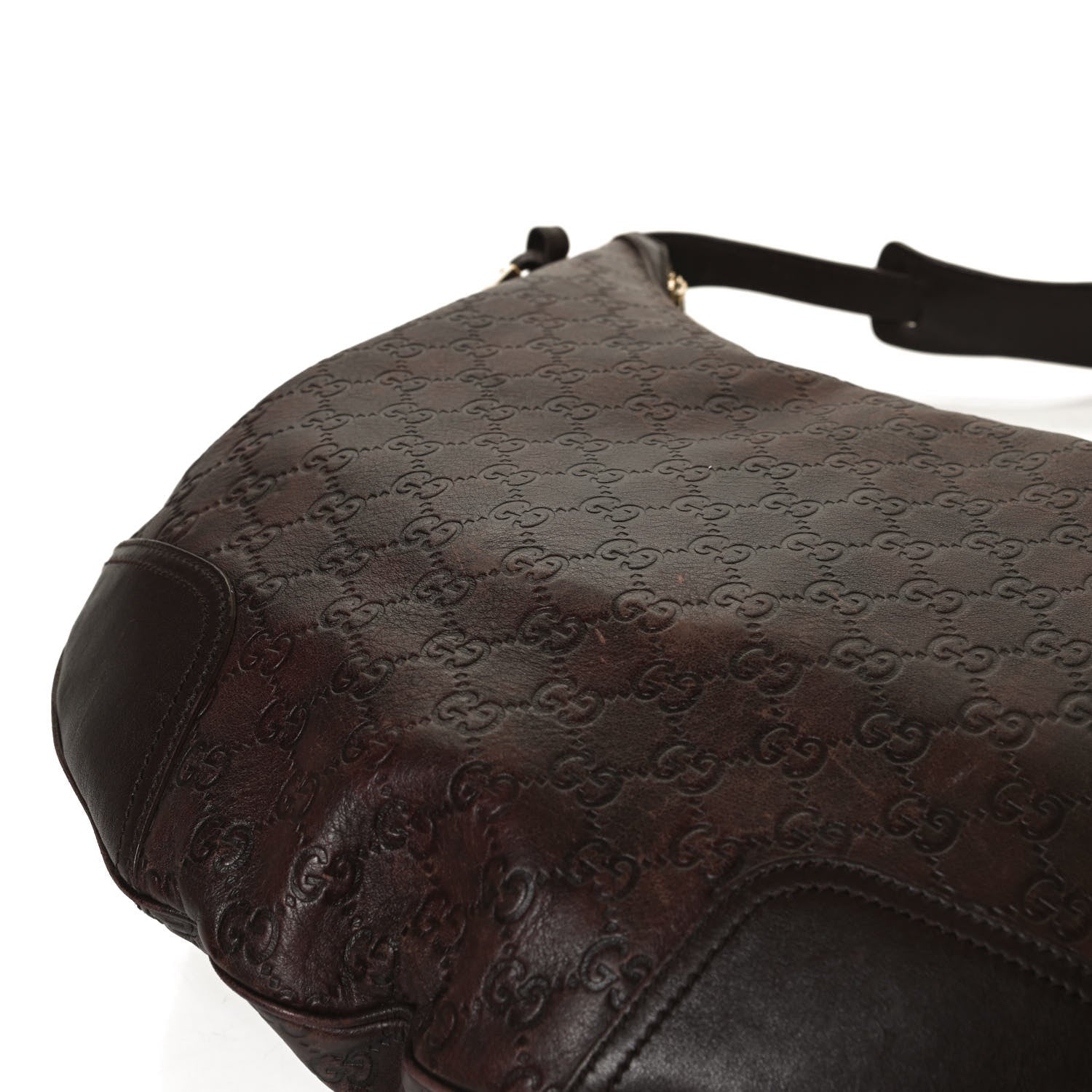 Gucci Guccissima Large Princy Hobo Dark Brown 11 of 14