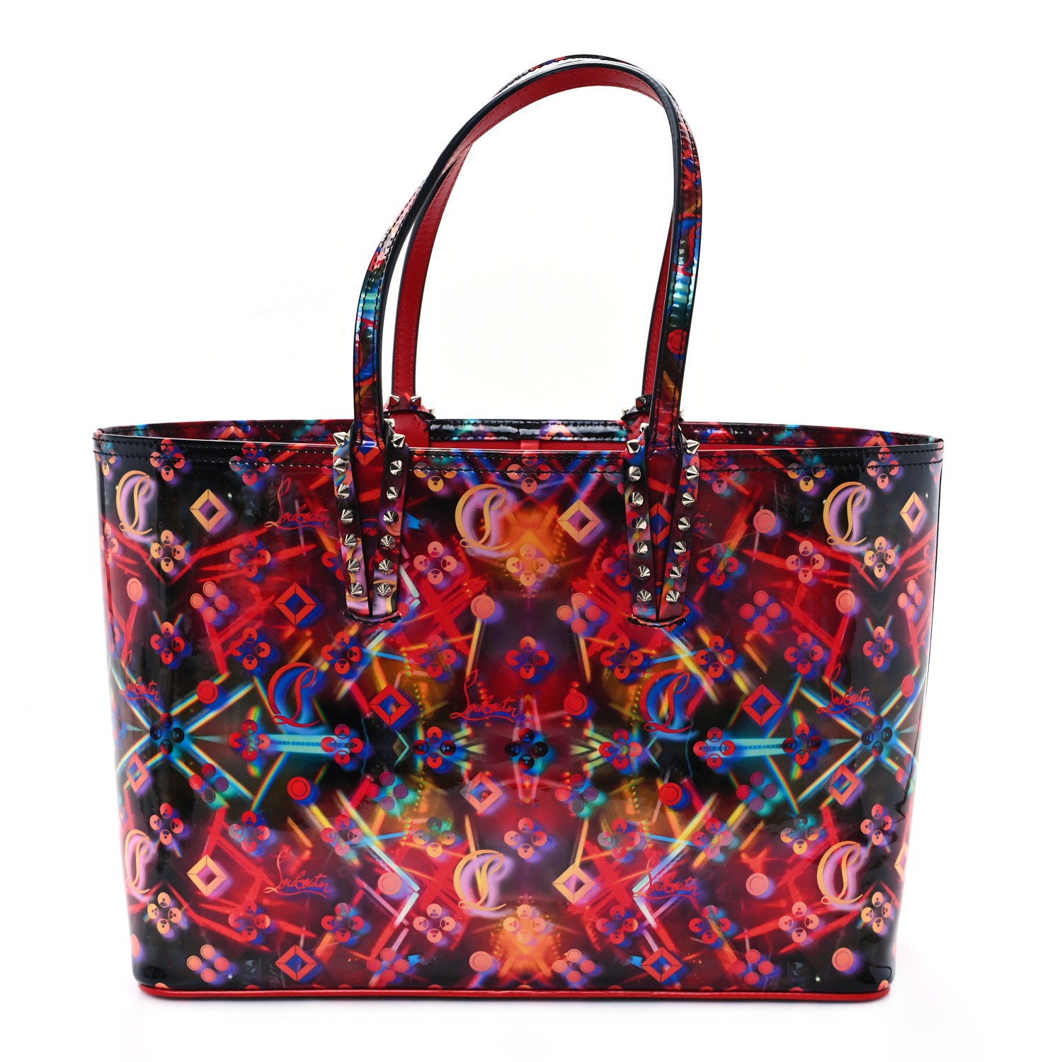 Christian Louboutin Patent Calfskin Small Discolaser Cabata Tote Multicolor 1 of 12