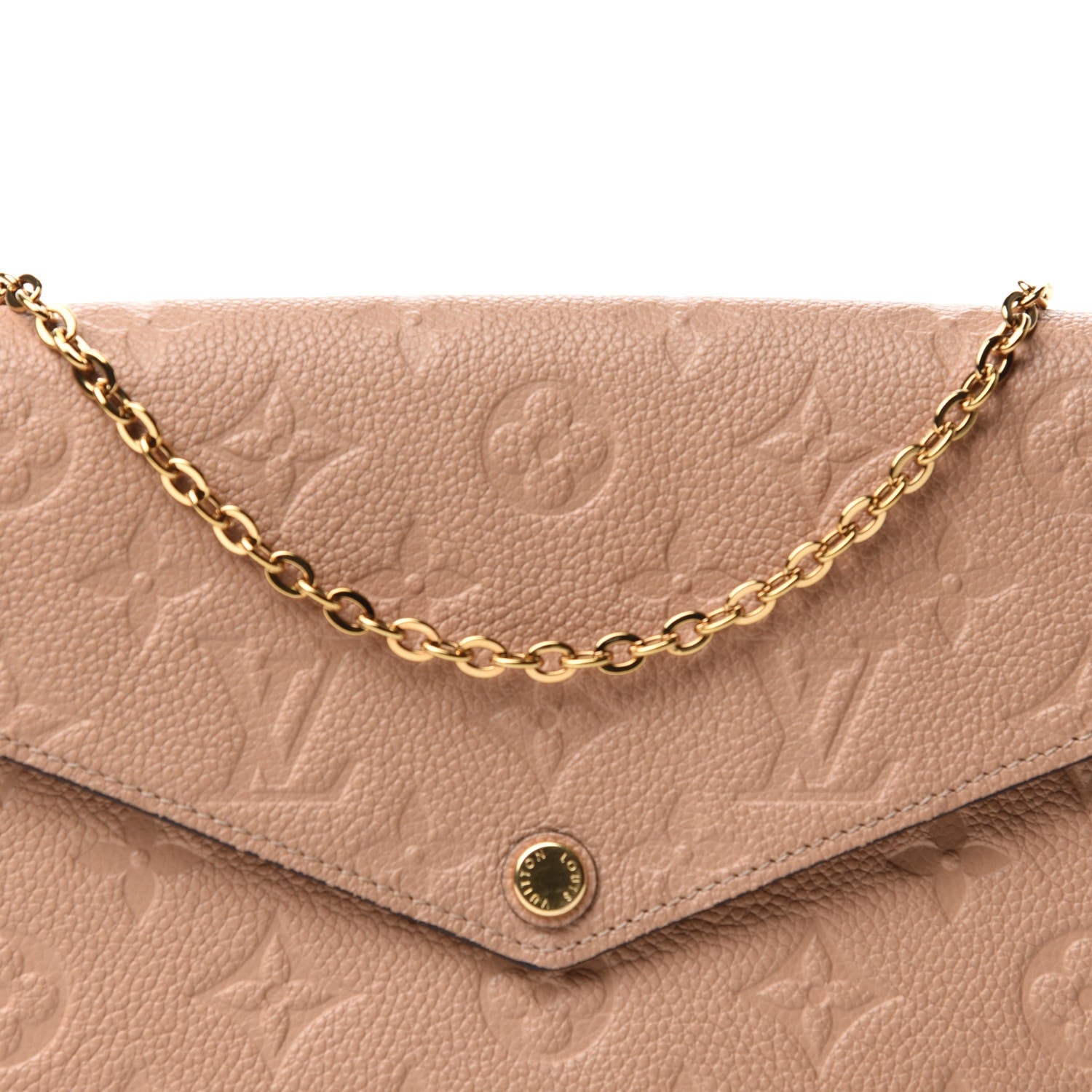 Louis Vuitton Empreinte Pochette Felicie Chain Wallet Papyrus 10 of 10