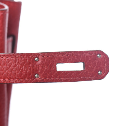 Hermes Taurillon Clemence Retourne Kelly 35 Rouge Casaque 17 of 34