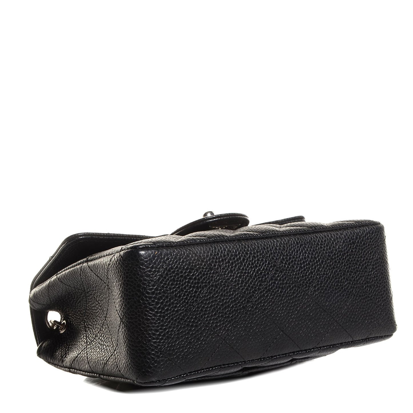 Caviar Quilted Mini Square Flap Black