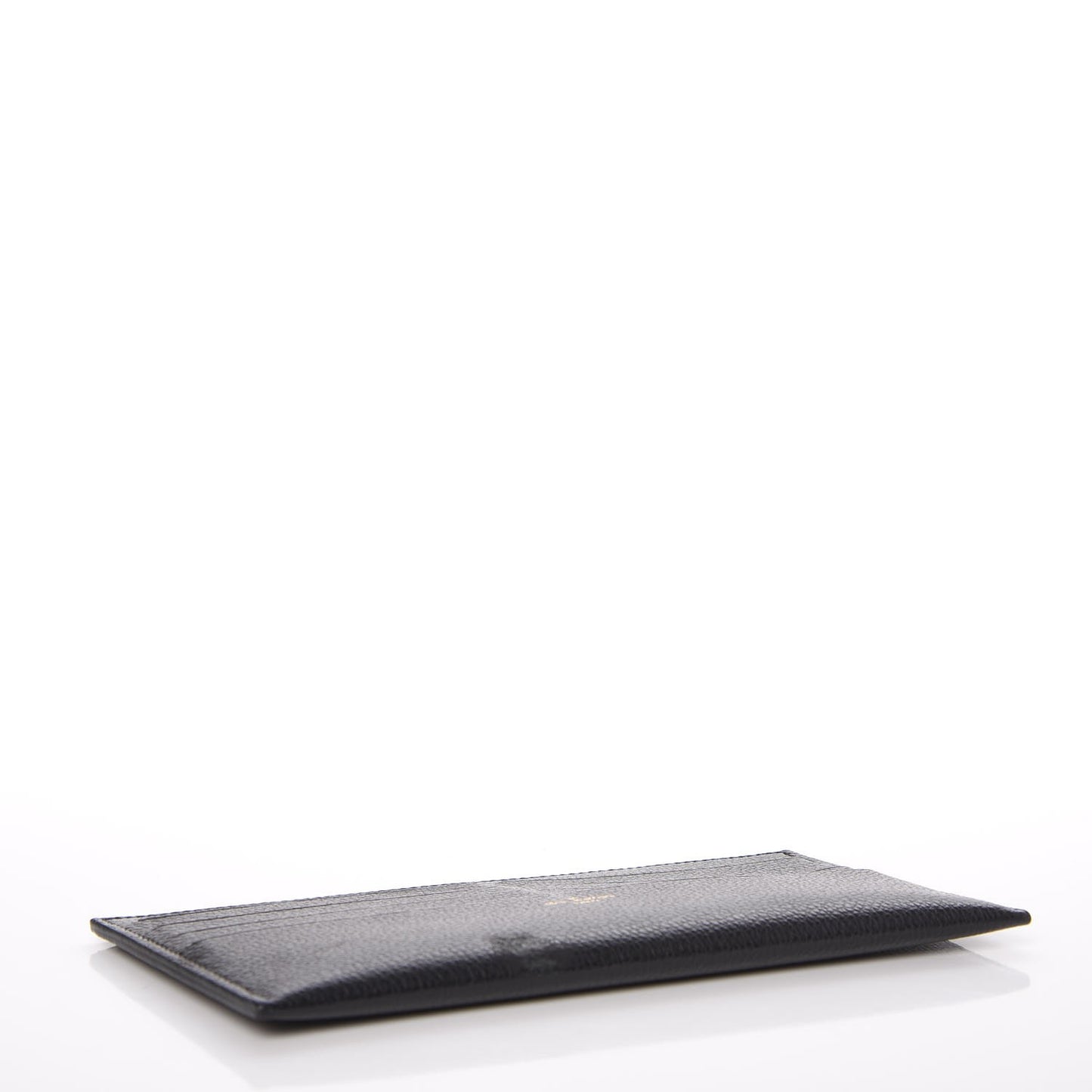 Calfskin Felicie Chain Wallet Card Holder Insert Black