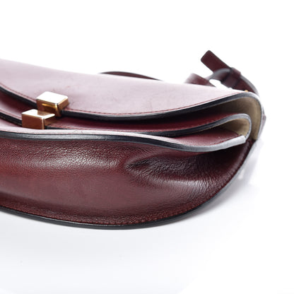 Chloe Calfskin Mini Georgia Crossbody Bag Bordeaux 6 of 13
