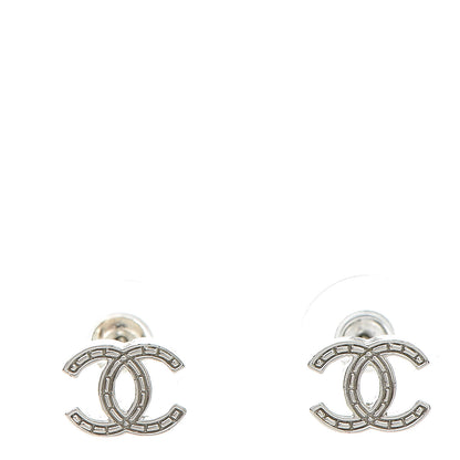 Chanel Metal CC Earrings Silver 1 of 4