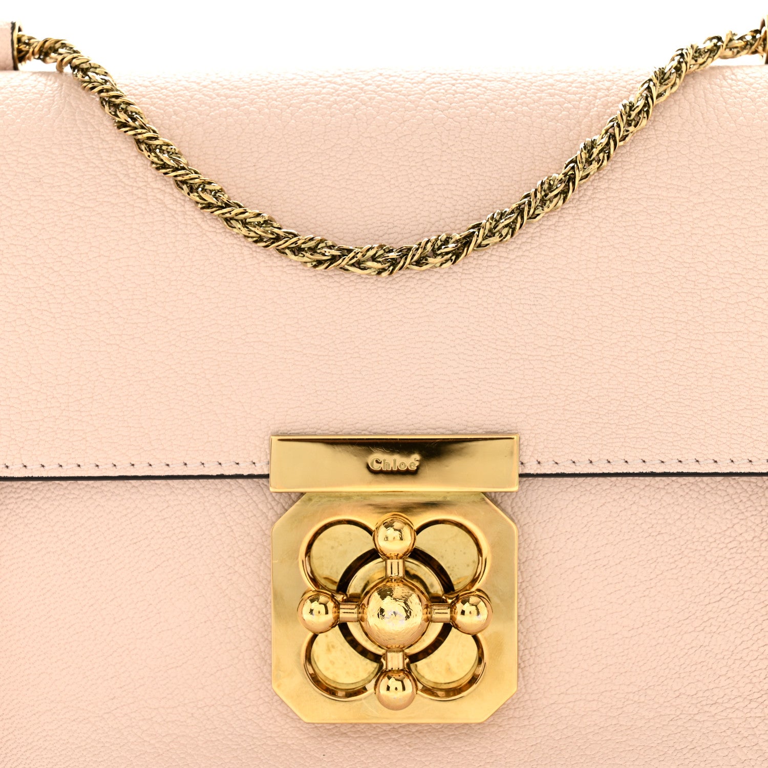 Chloe Goatskin Medium Elsie Shoulder Bag Cement Pink 8 of 12