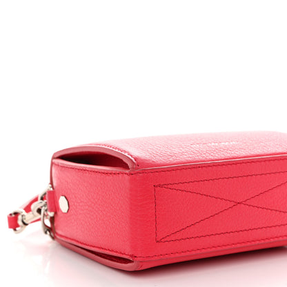 Alexander McQueen Silky Amish Grain Calfskin Box Shoulder Bag 19 Red 9 of 10