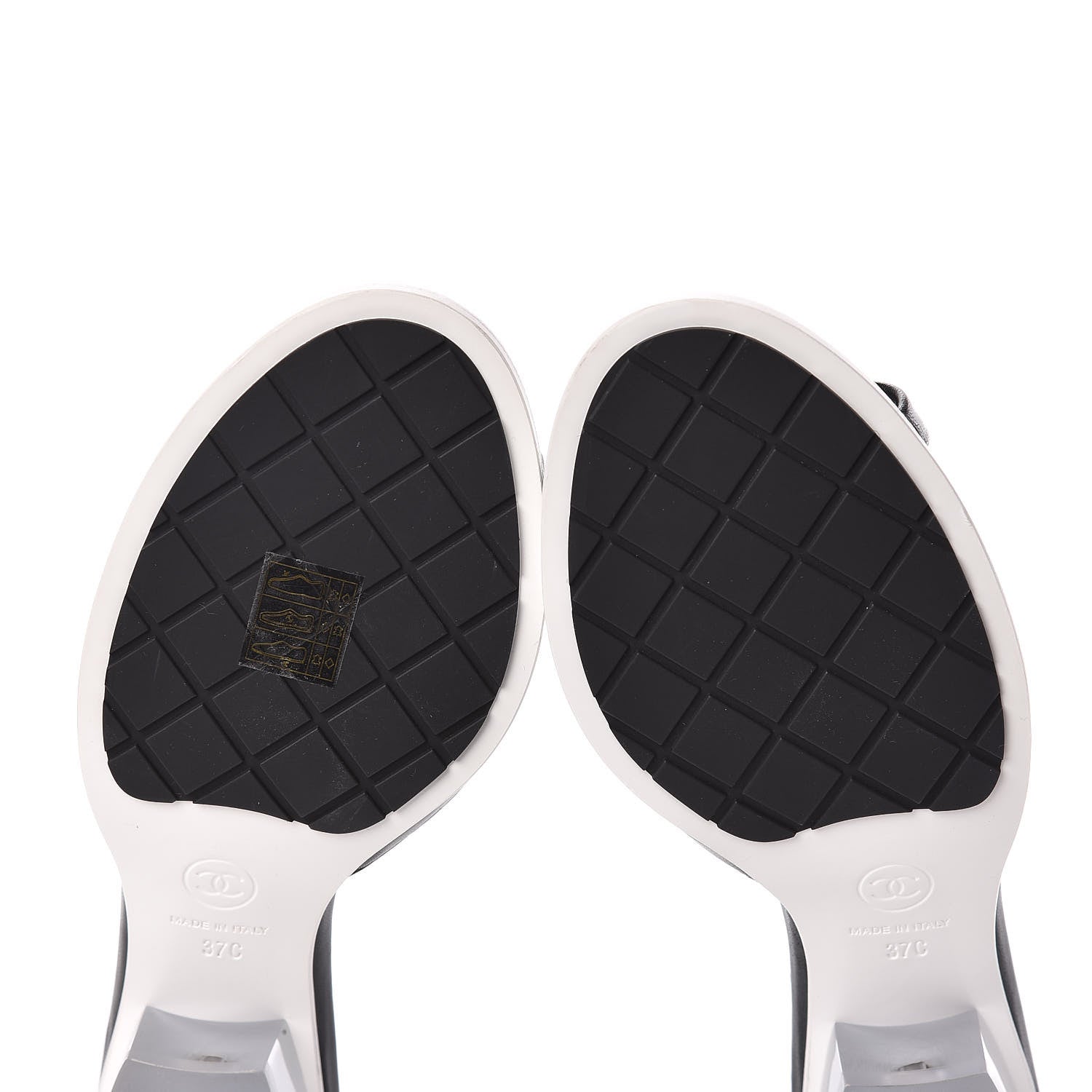 Chanel PVC Lambskin Logo Mules 37 Black 6 of 9