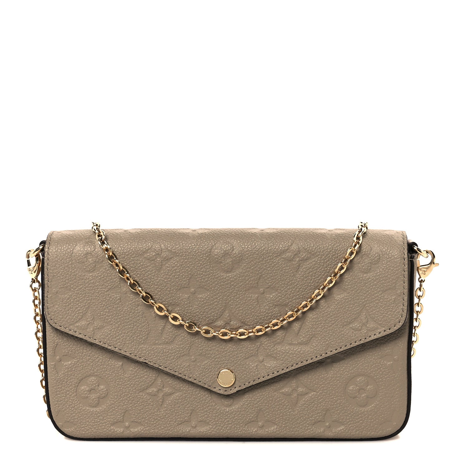 Louis Vuitton Empreinte Pochette Felicie Chain Wallet Tourterelle 1 of 14