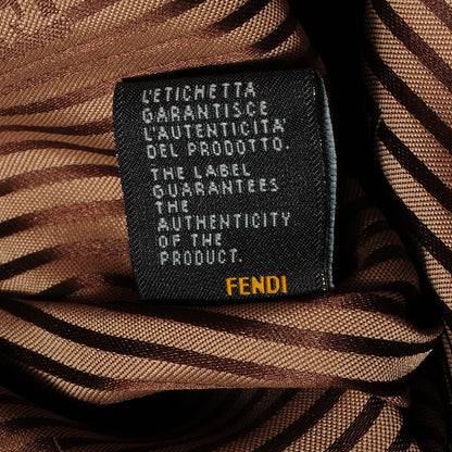 Fendi Calfskin Large Chameleon Tote Cognac Camel Black 9 of 9