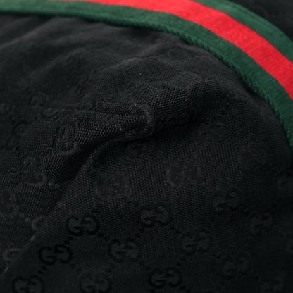 Gucci GG Monogram Web Medium Collapsible Carry On Duffle Black 10 of 15