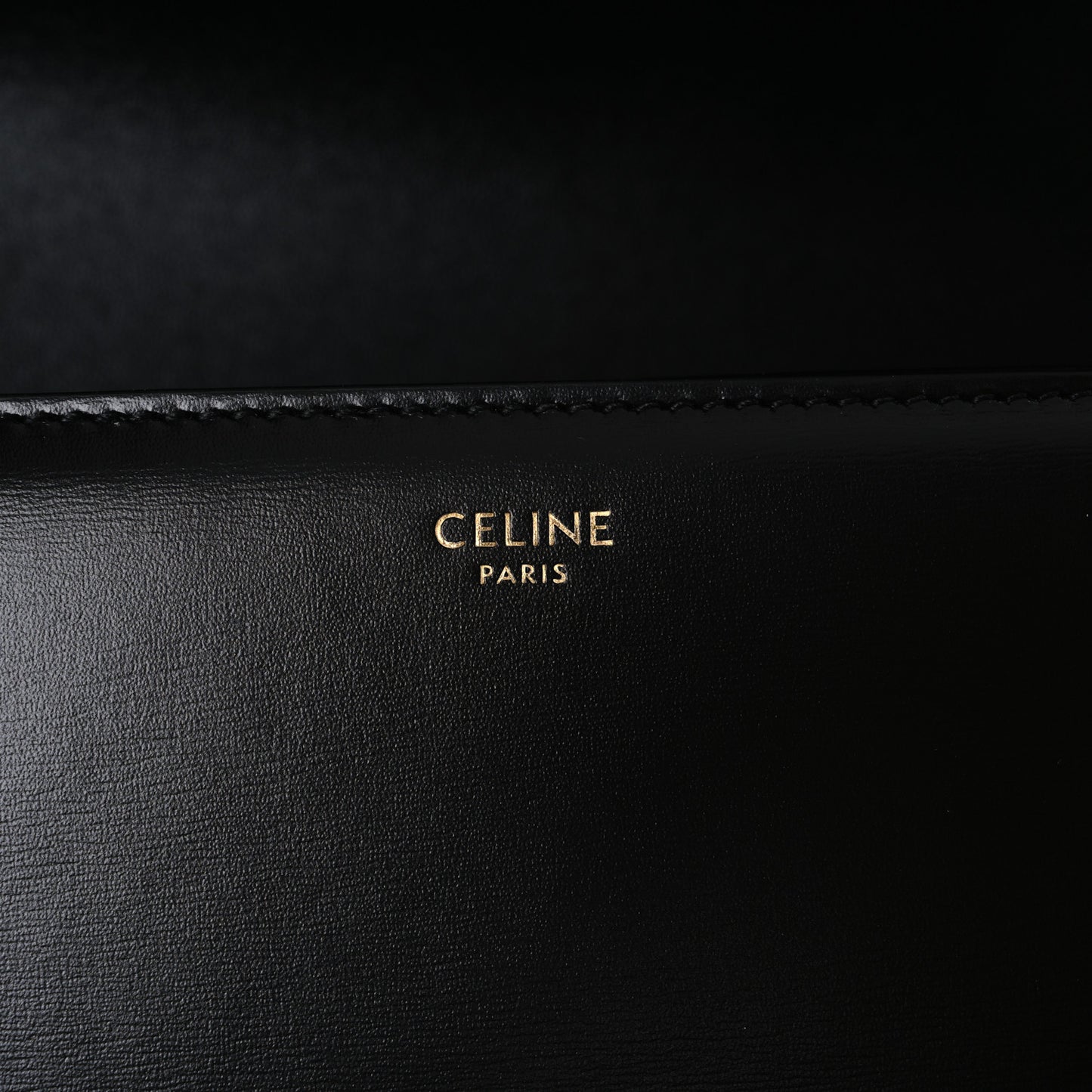 Shiny Calfskin Medium Triomphe Black