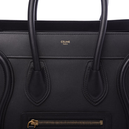 Celine Smooth Calfskin Micro Luggage Black 9 of 9