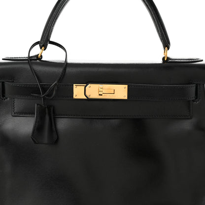 Hermes Box Kelly Retourne 28 Black 8 of 18