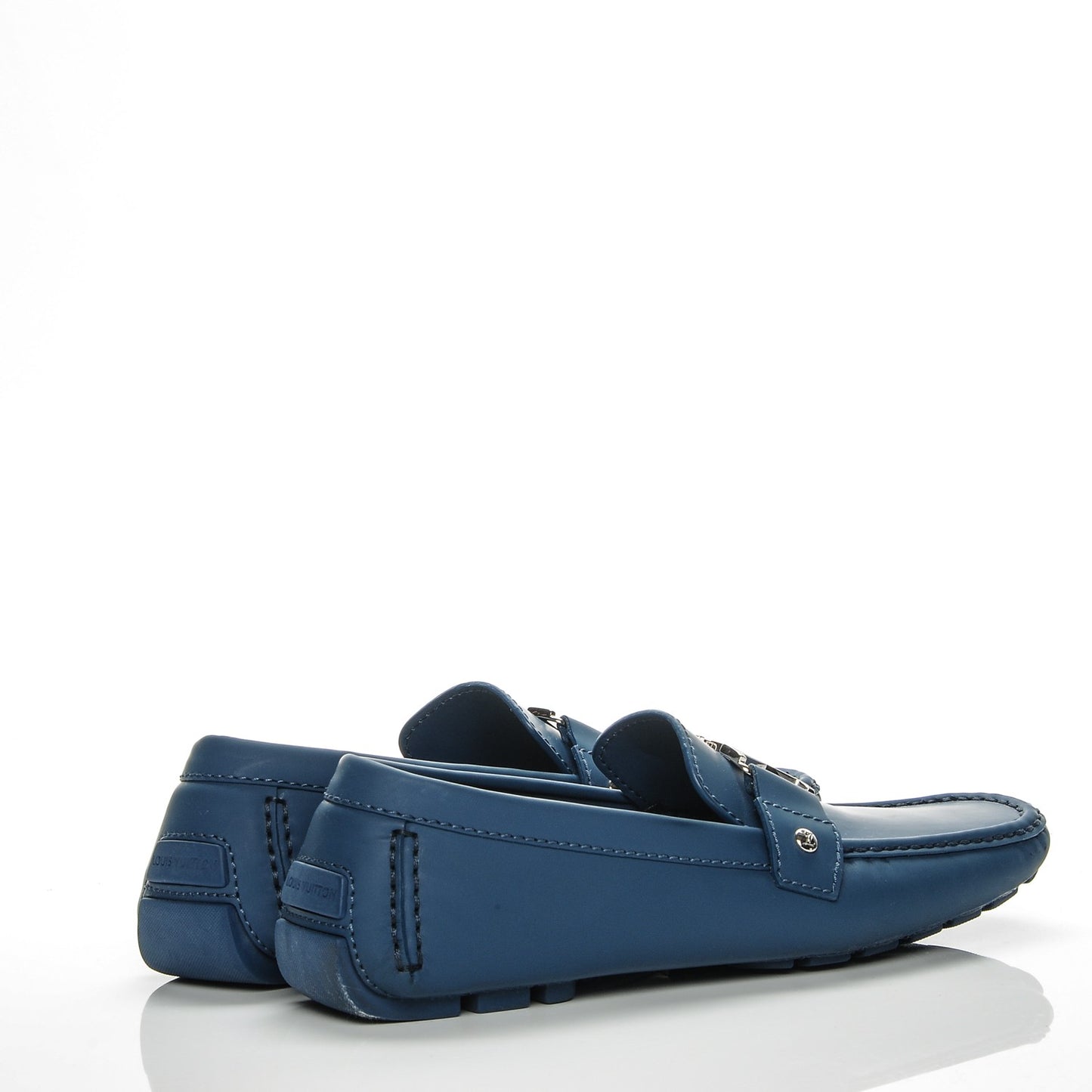 Calfskin Monte Carlo Car Shoe Moccasin Loafers 9.5 Blue