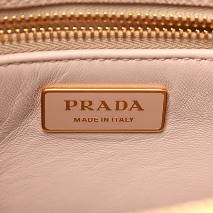 Prada Saffiano Triangle Small Galleria Double Zip Tote Cammeo 7 of 9
