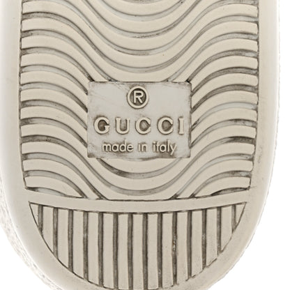 Gucci Calfskin Crocodile Web Womens Ace Sneakers 36 White Green 8 of 9