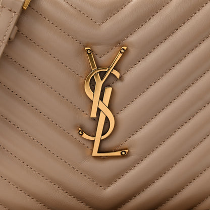 Saint Laurent Calfskin Matelasse Monogram Lou Camera Bag Dark Beige 8 of 10