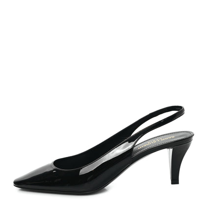 Saint Laurent Vernice Carol 60 Slingback Pumps 40 Black 1 of 11
