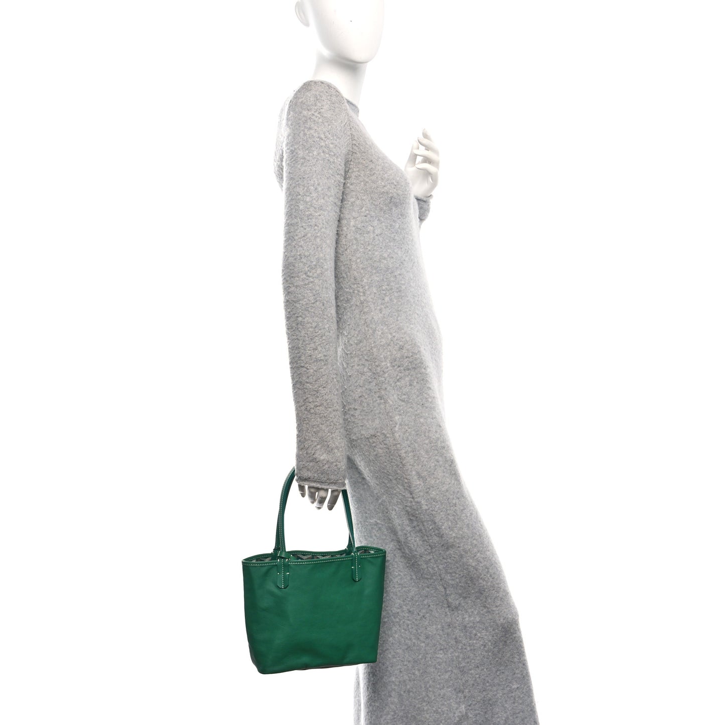 Goyardine Reversible Mini Anjou Green