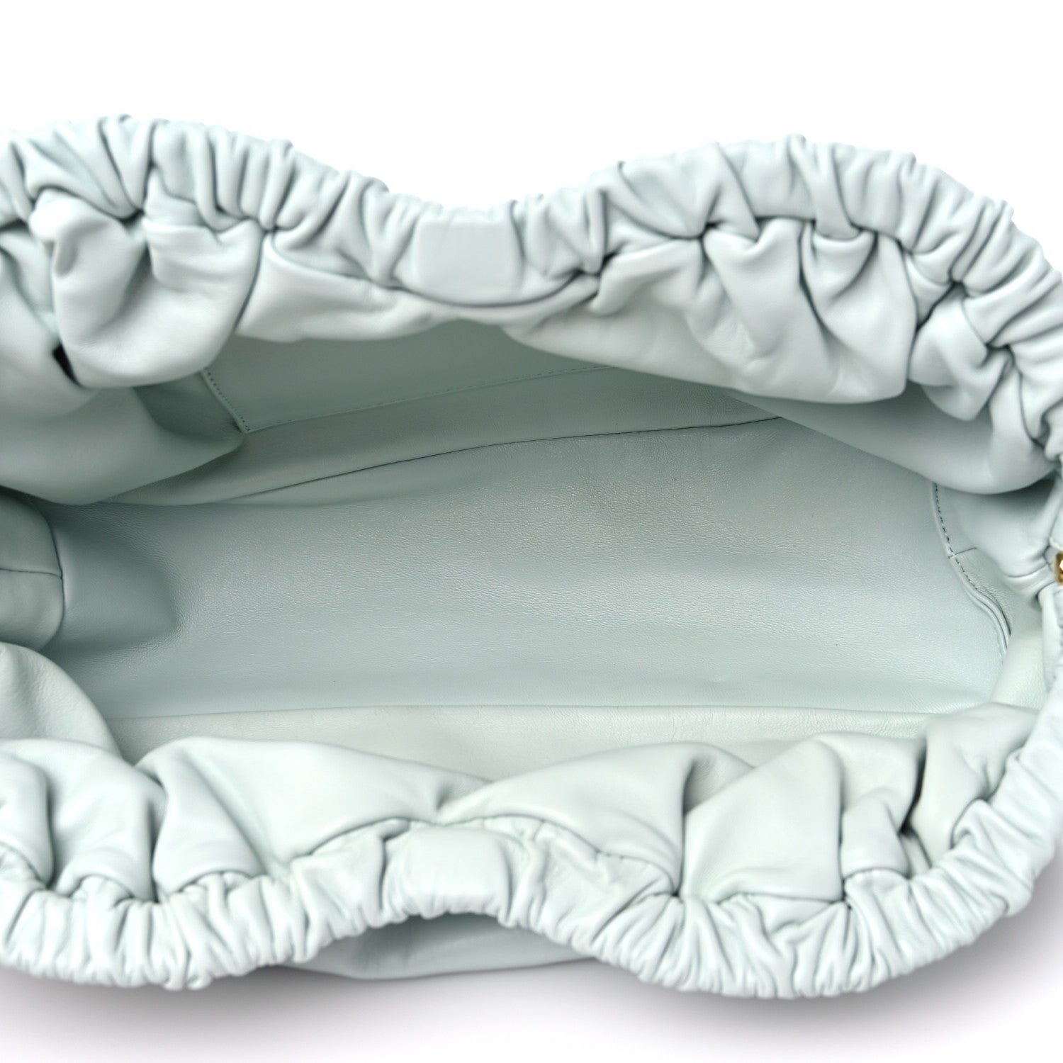 Mansur Gavriel Lambskin Cloud Clutch Seafoam 5 of 10