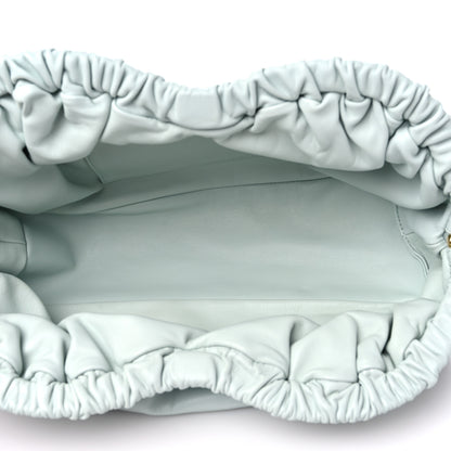 Mansur Gavriel Lambskin Cloud Clutch Seafoam 5 of 10