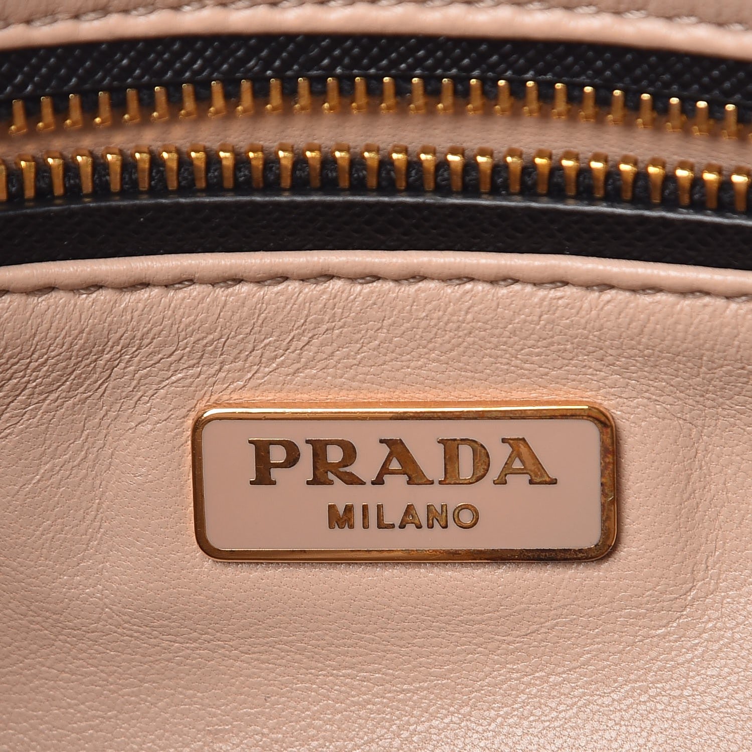 Prada Saffiano Zip Pochette Black 6 of 8