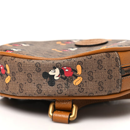 Gucci X DISNEY Mini Vintage GG Supreme Monogram Mickey Mouse Round Backpack Beige Vintage Sun Oil 10 of 10