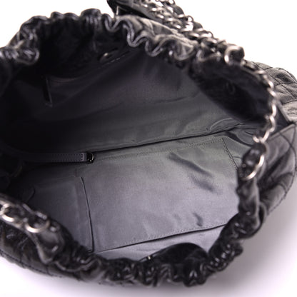 Chanel Caviar Quilted Medium Elastic Shopping Tote Black 5 of 9