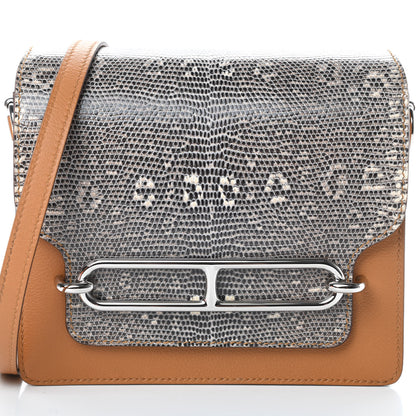 Hermes Evercolor Lizard Mini Sac Roulis Caramel Ombre 8 of 11
