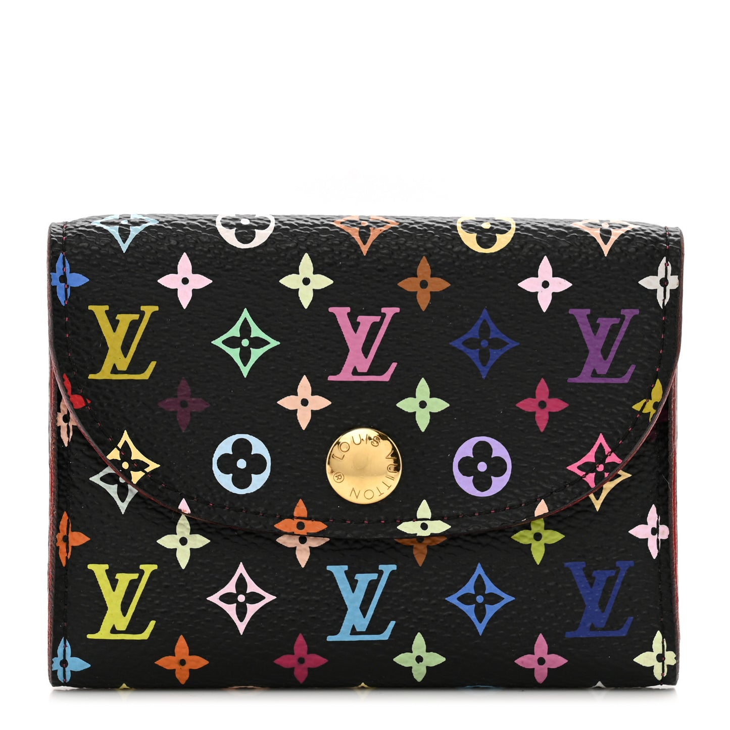 Monogram Multicolor Business Card Holder Black Grenade