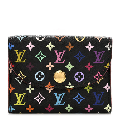 Louis Vuitton Monogram Multicolor Business Card Holder Black Grenade 1 of 8