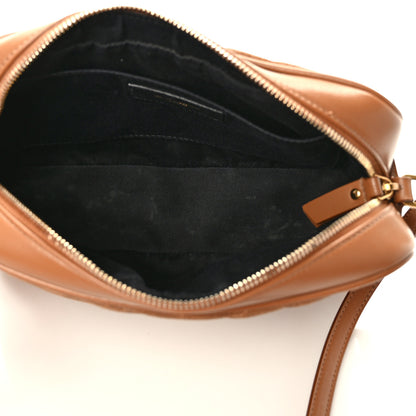 Saint Laurent Suede Matelasse Monogram Lou Camera Bag Cinnamon 5 of 12