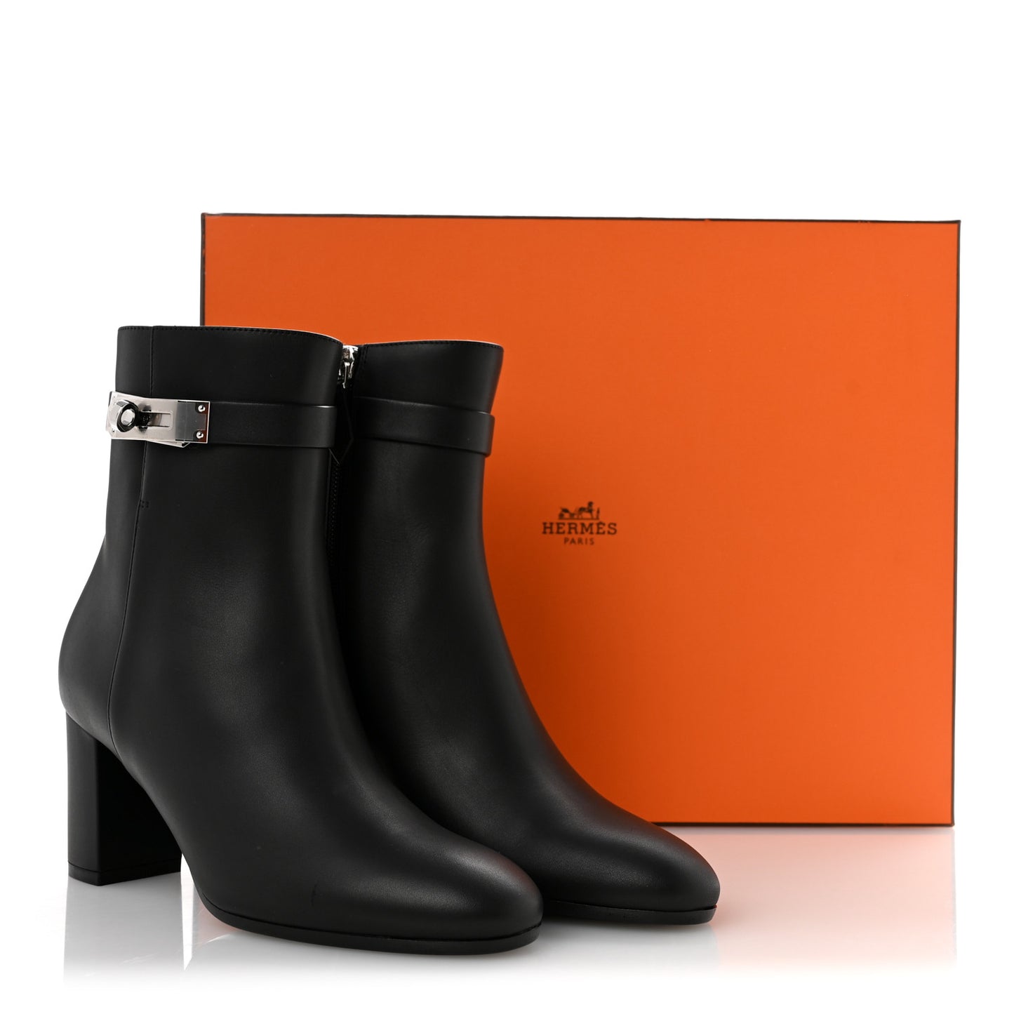 Calfskin Saint Germain Ankle Boots 36.5 Black