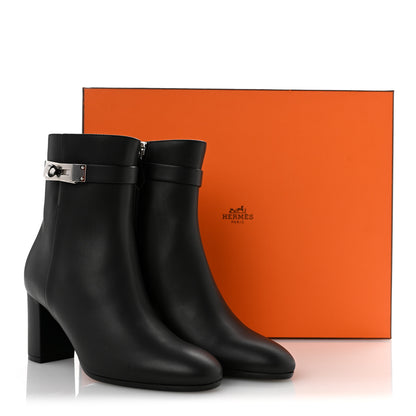 Hermes Calfskin Saint Germain Ankle Boots 36.5 Black 10 of 10