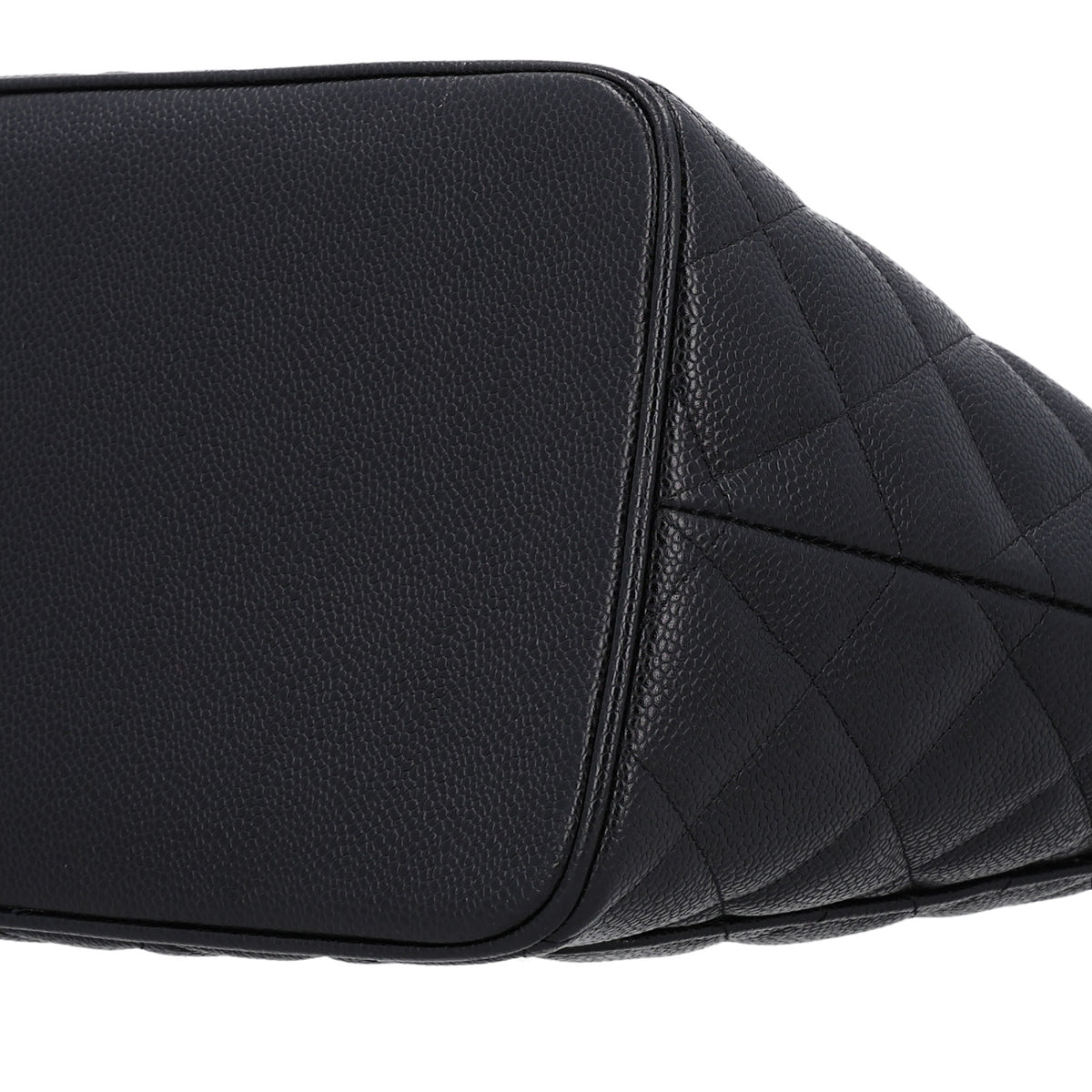 Caviar Quilted Medallion Tote Black