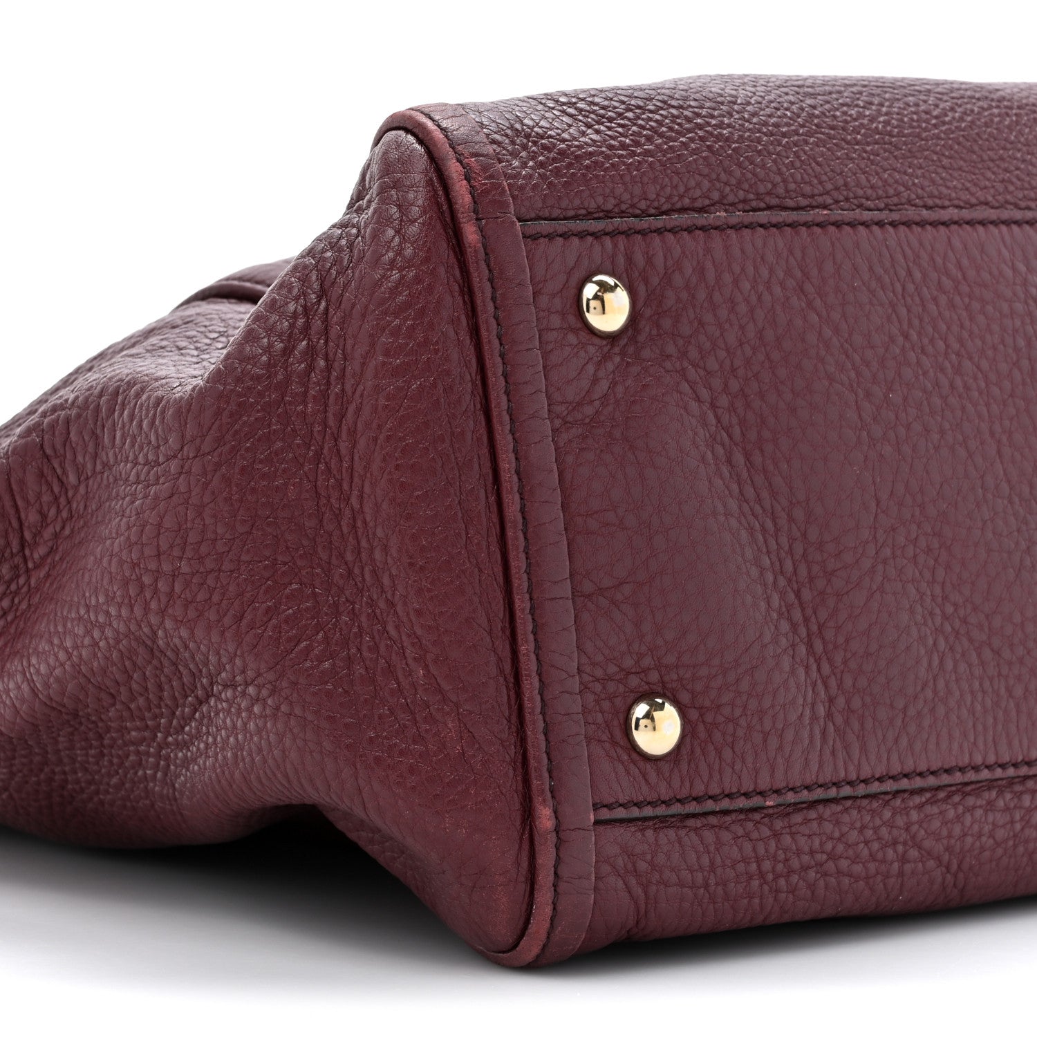 Gucci Pebbled Calfskin Medium Soho Shoulder Bag Bordeaux 10 of 16