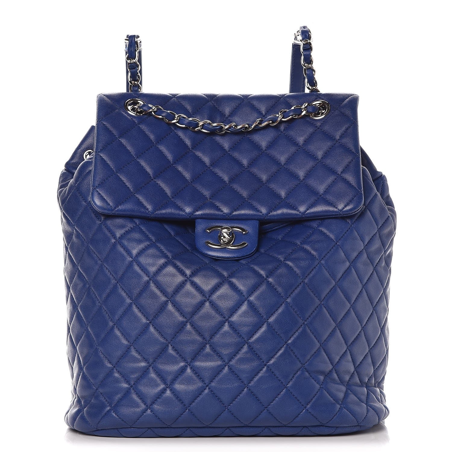 Chanel Lambskin Quilted Large Urban Spirit Backpack Blue 1 of 7